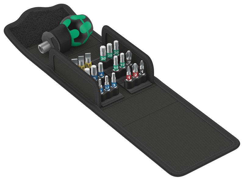 Wera KRAFTFORM KOMPAKT STUBBY 1 KRAFTFORM Kompakt Stubby 1 Screwdriver SET 19PC