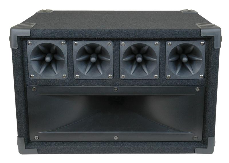 MCM Custom Audio 555-10350 Mid / High Frequency Cabinet With Midrange Horn and Piezo Tweeters