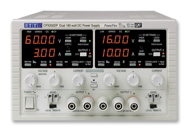 AIM-TTI INSTRUMENTS CPX200DP PSU, 2CH, 60V, 10A, PROGRAMMABLE