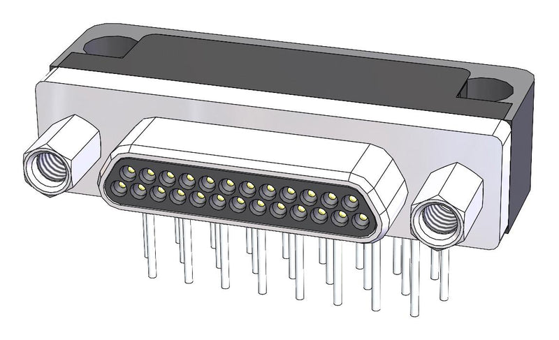 Amphenol Canada M83513/10-F01NW MICRO-D SUB Conn R/A Plug 37POS TH New