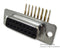 AMPHENOL L77DFA15S1AON D Sub Connector, 15 Contacts, Receptacle, DA, DF Series, Steel Body, Through Hole