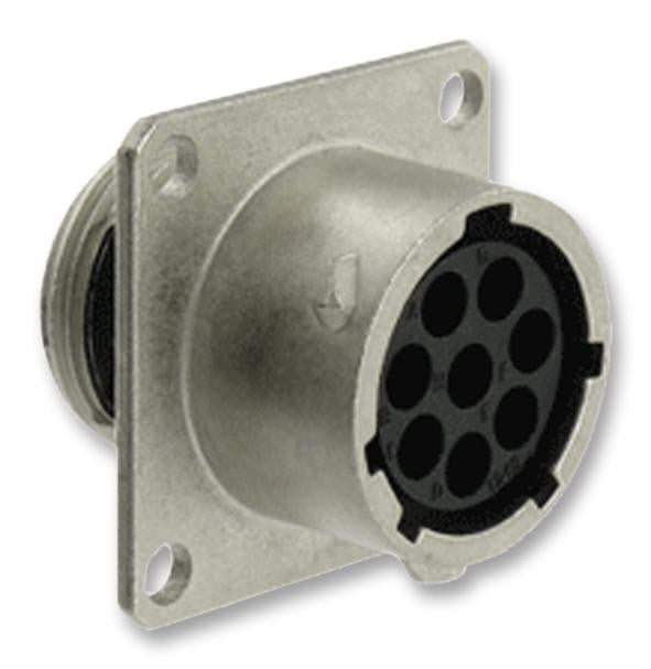 SOURIAU UT00128SH Circular Connector, Trim Trio UT0 Series, Wall Mount Receptacle, 8 Contacts