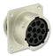 SOURIAU UT001412SH Circular Connector, Trim Trio UT0 Series, Wall Mount Receptacle, 12 Contacts