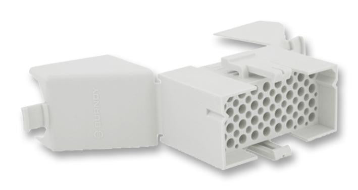 SOURIAU SMS36PDH3 Connector Housing, Integrated strain relief hood, SMS Flame Retardant Series, Plug, 36 Ways