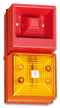 CLIFFORD AND SNELL YL40/N50/A/RN/WR Beacon / Sounder, Industrial, Amber, Flashing, Multiple Tones, 106dB, 230VAC, IP65