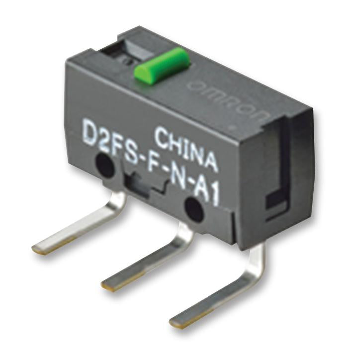 OMRON ELECTRONIC COMPONENTS D2FS-FL-N-A1 Microswitch, SPST-NO, Through Hole, 100 mA, 6 VDC