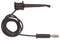 POMONA 4650-36-0 Test Lead, Minigrabber, Miniature Hook Clip to 4mm Banana Plug, Black, 300 Vrms, 5 A, 914 mm