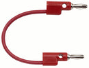 POMONA B-4-2 B Stack-Up Banana Plug Both Ends, 4", Red