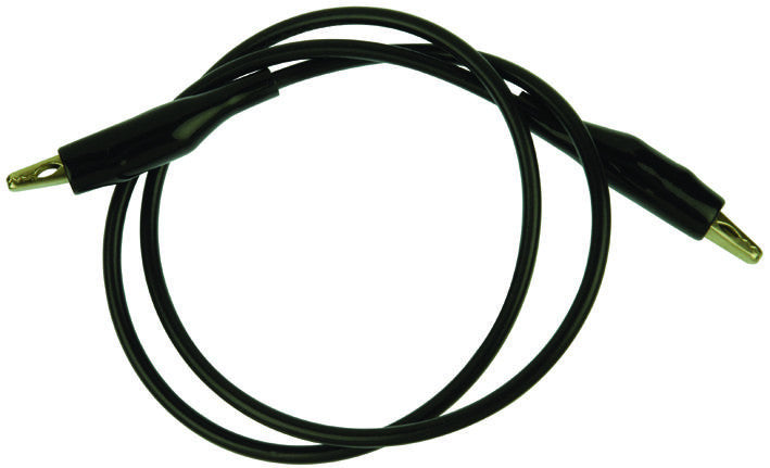 POMONA MG-B-12-0 Test Lead, Crocodile Clip to Crocodile Clip, Black, 70 V, 5 A, 304.8 mm