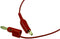 POMONA 3220-12-2 Test Lead, Crocodile Clip to 4mm Banana Plug, Red, 60 V, 5 A, 305 mm