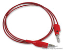 POMONA 3220-36-2 Test Lead, Crocodile Clip to 4mm Banana Plug, Red, 60 V, 5 A, 914 mm