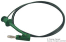 POMONA 3782-36-5 Test Lead, Minigrabber, Hook Clip to 4mm Banana Plug, Green, 60 V, 5 A, 914.4 mm