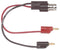 POMONA 3966 Test Lead, BNC Jack to 2mm Banana Plugs x 2, Black, Red, 500 Vrms, 139.7 mm