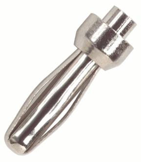 POMONA 3258 Banana Test Connector, Plug, Panel Mount, 15 A, 5 kV, Nickel Plated Contacts