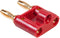 POMONA 4892-2 Banana Test Connector, Plug, Cable Mount, 15 A, 5 kV, Gold Plated Contacts, Red