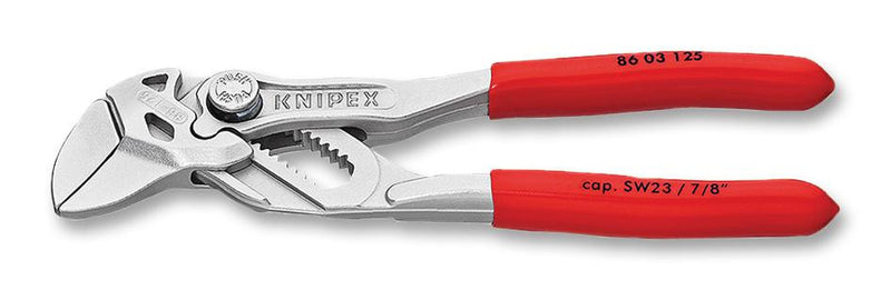 KNIPEX 86 03 125 MINI PLIER WRENCH, NICKEL PLATED, 125MM