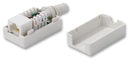 TUK SILWH INLINE SOCKET, RJ45, 8P8C, CAT6, WHITE