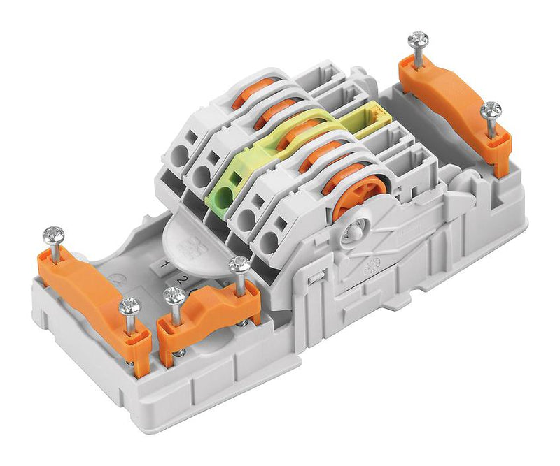 Weidmuller 1534930000 Panel Mount Barrier Terminal Block 14-10AWG 41 A 800 V 1 Pole Push In