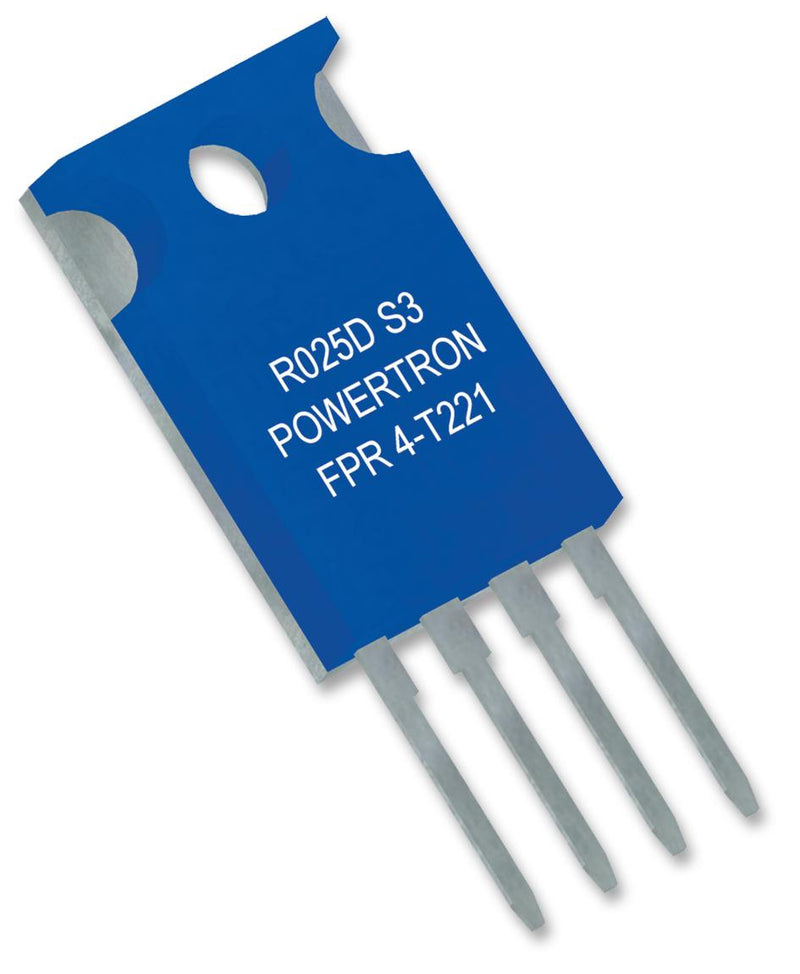 POWERTRON FPR 4-T221 0R050 S 1% Q Through Hole Resistor, 0.05 ohm, 300 V, TO-220, 1.5 W, &plusmn; 1%, FPR 4-T221 Series