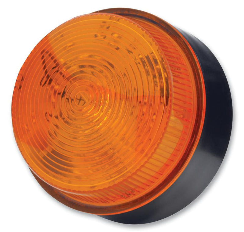 MOFLASH SIGNALLING X80-04-01 Visual Signal Indicator, Xenon, Amber, Flashing, 230VAC, IP67, 76mm Dia., 50mm Height