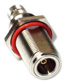 AMPHENOL RF 82-6512 RF / Coaxial Connector, N Coaxial, Straight Bulkhead Jack, Solder, 50 ohm, LMR-400