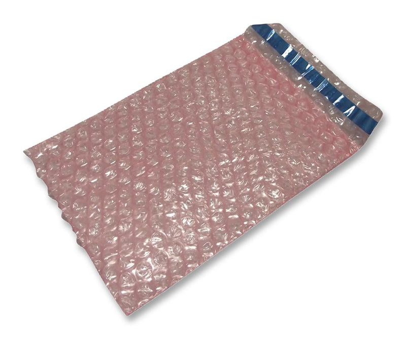 MULTICOMP MC0040033 Anti Static Bag, Pink, Bubble Bag, Antistatic Bag, 6 ", 152 mm, 4 ", 101 mm