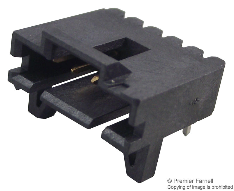 AMP - TE CONNECTIVITY 5-103673-4 Wire-To-Board Connector, 2.54 mm, 5 Contacts, Header, AMPMODU MTE Series, Through Hole, 1 Rows