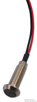 MARL 604-301-23 LED Panel Mount Indicator, Weatherproof, Red, 28 VDC, 5 mm, 20 mA, 900 mcd, IP67