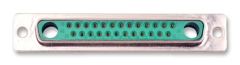 FCT - A MOLEX COMPANY FM27W2SA-K121 Combination Layout D Sub Connector, FM Series, DC-27W2, Receptacle, 25 Contacts, 2, Solder