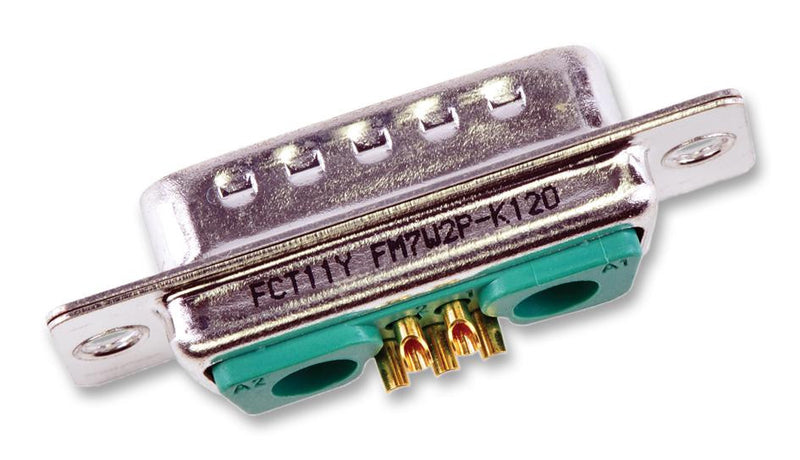 FCT - A MOLEX COMPANY FM7W2PA-K120 Combination Layout D Sub Connector, FM Series, DA-7W2, Plug, 5 Contacts, 2, Solder