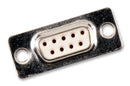 FCT - A MOLEX COMPANY F09S0G1 D Sub Connector, 9 Contacts, Receptacle, DE, Steel Body, Solder