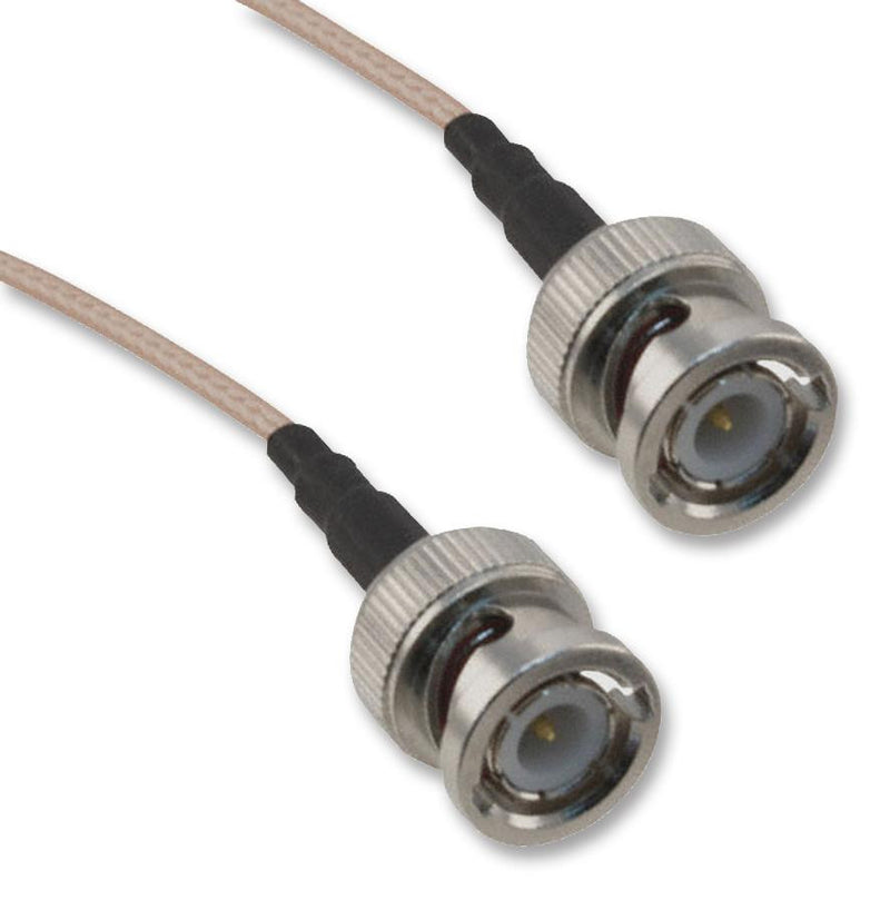 AMPHENOL CONNEX 115101-01-M0.50 RF / Coaxial Cable Assembly, BNC Straight Plug, BNC Straight Plug, RG316, 50 ohm, 19.69 ", 500 mm