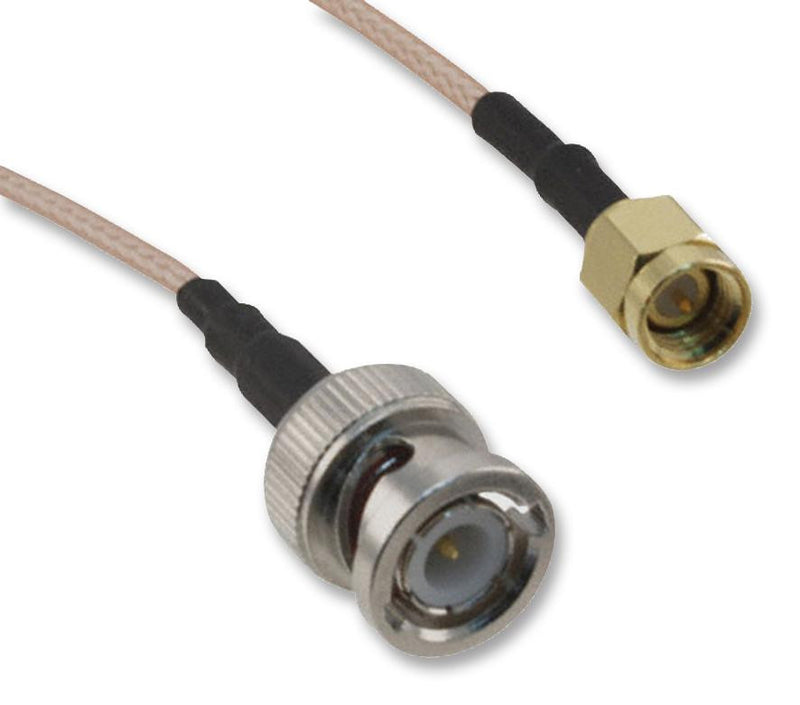 AMPHENOL CONNEX 245101-01-M0.50 RF / Coaxial Cable Assembly, SMA Straight Plug, BNC Straight Plug, RG316, 50 ohm, 19.69 ", 500 mm