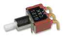 C & K COMPONENTS 8121SD9AGE Pushbutton Switch, (On), SPDT, 120 V, 28 V, 1 A, Through Hole