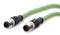 METZ CONNECT 142M1D11010 Sensor Cable, Ethernet, M12 Plug, 4 Way, M12 Plug, 4 Way, 1 m, 39.37 "