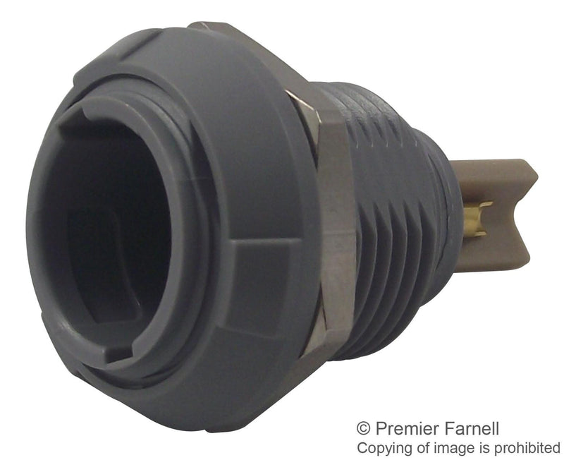 REDEL PKH.N0.3GL.AG Circular Connector, 1P Series, Panel Mount Receptacle, 3 Contacts, Solder Pin