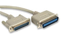 ROLINE 11.01.1018 Printer Cable, D Sub Mini Plug, IEEE 1284 C36M, Centronics Plug, 70.866", 1.8 m, Beige