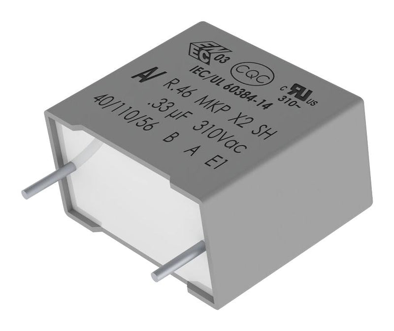 KEMET R463R422050M1K Film Capacitor, 2.2 &micro;F, X2, 310 VAC, &plusmn; 10%, R46 310V Series, Radial Leaded