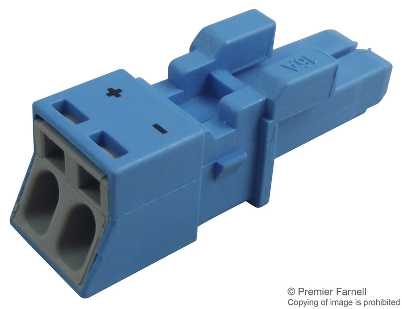 WAGO 890-1102 Rectangular Power Connector, Cable, WINSTA MINI 890 Series, Clamp, Receptacle, 2 Contacts, Socket