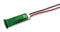 APEM QS83XXHG220 LED Panel Mount Indicator, Snap-in, Green, 8 mm, 220 VAC, 3 mA, 1.2 cd, Not Rated