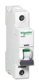 SCHNEIDER ELECTRIC A9F54106 Thermal Magnetic Circuit Breaker, iC60H Series, 240 VAC, 72 VDC, 6 A, 1 Pole, DIN Rail