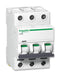 SCHNEIDER ELECTRIC A9F54310 Thermal Magnetic Circuit Breaker, iC60H Series, 440 VAC, 133 VDC, 10 A, 3 Pole, DIN Rail