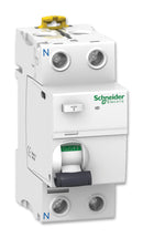 SCHNEIDER ELECTRIC A9R41225 Residual Current Circuit Breaker (RCBO), iID Series, 240 VAC, 25 A, 2 Pole, 1.5 kA