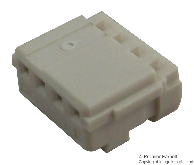 AMP - TE CONNECTIVITY 353293-4 Wire-To-Board Connector, 1.5 mm, 4 Contacts, Receptacle, AMP Mini CT Series, IDC / IDT, 1 Rows