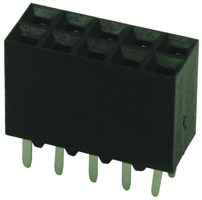 AMP - TE CONNECTIVITY 5-534206-5 Board-To-Board Connector, 2.54 mm, 10 Contacts, Receptacle, AMPMODU Mod II Series, Through Hole