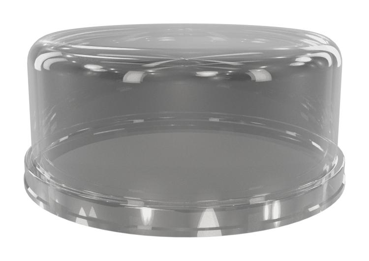 Amphenol FLS-C80-351-000 Dome Cover Luminaire 80MMX35MM Grey