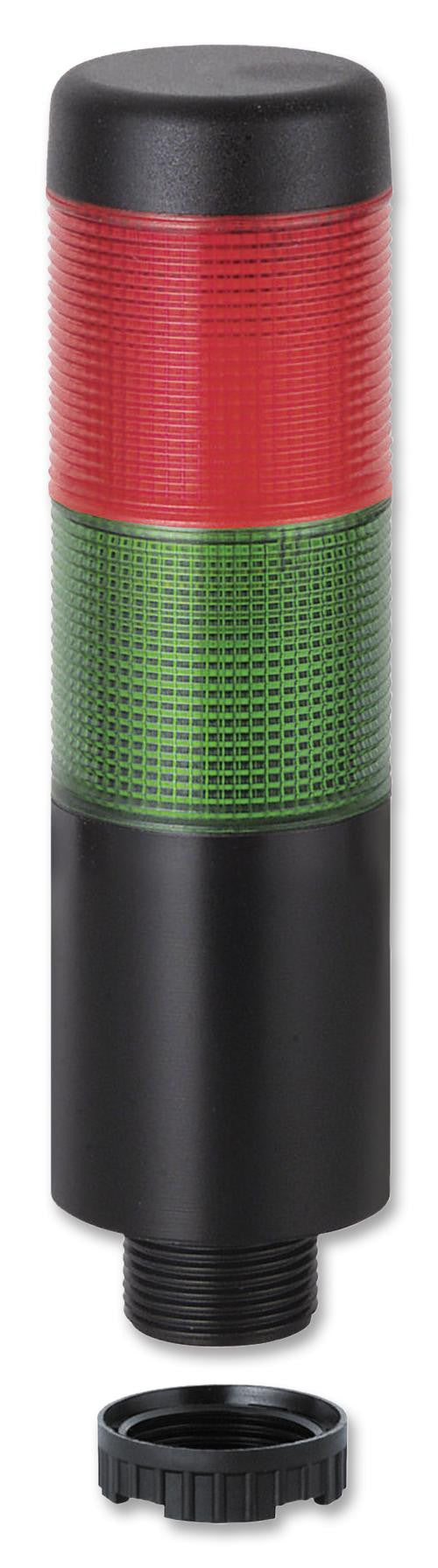 WERMA 69812075 Signal Tower, Kompakt, 2 Tiers, Green, Red, Steady, 37.5mm Dia., 24VDC, 24VAC, IP65