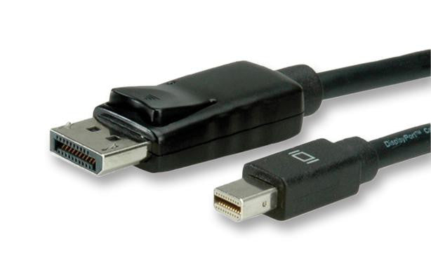 MULTICOMP 11.99.5635 Computer Cable, Mini DisplayPort Plug, DisplayPort Plug, 6.562ft, 2m, Black