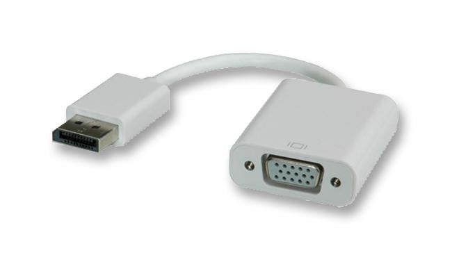 ROLINE 12.03.3146 Audio / Video Cable Assembly, DisplayPort Plug, D Subminiature H/D Socket, VGA, 15 Way, 3.937 "