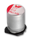 WURTH ELEKTRONIK 875075355004 Capacitor, 330 &micro;F, 16 V, WCAP-PSLC Series, Radial Can - SMD, 0.01 ohm, 2000 hours @ 105&deg;C